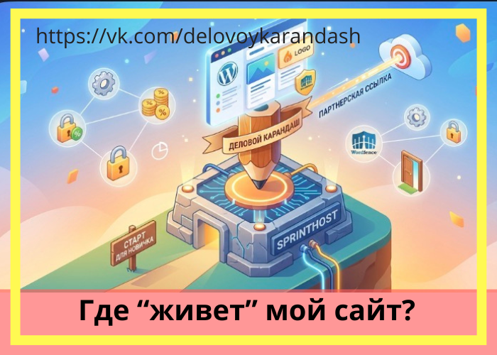 Надёжный фундамент для вашего сайта и реферальная ссылка от Деловой карандаш